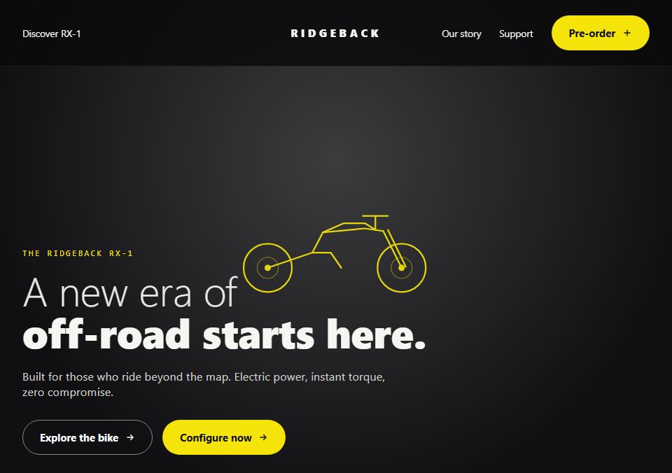 E-Moto brand template preview