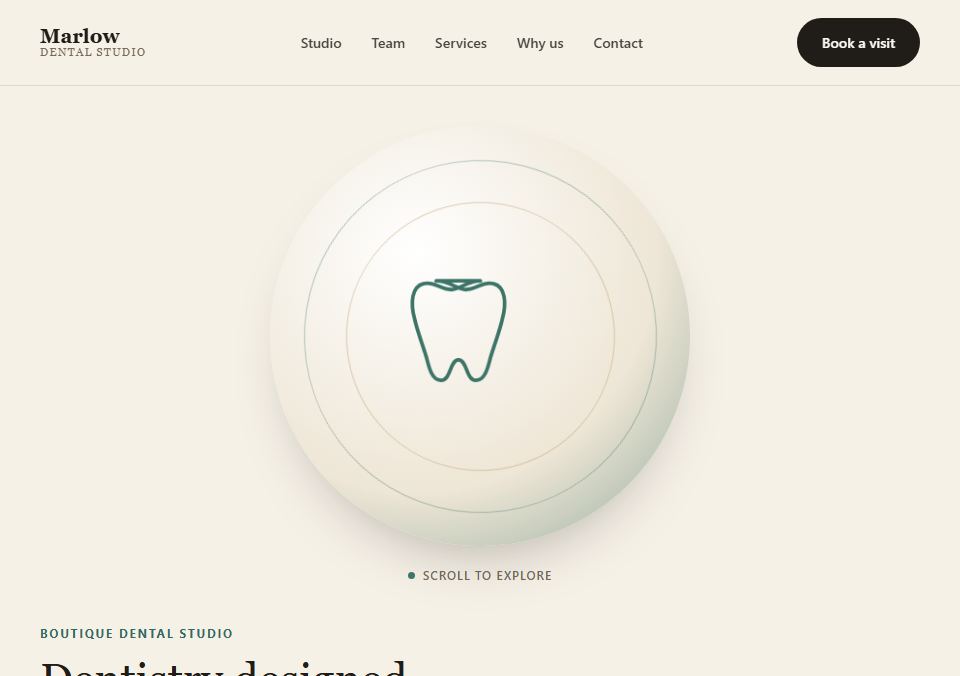 Dental studio template preview